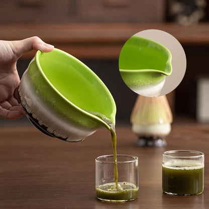 MOMI Glazed Spring Matcha Set – Bowl, Whisk, Holder & Scoop