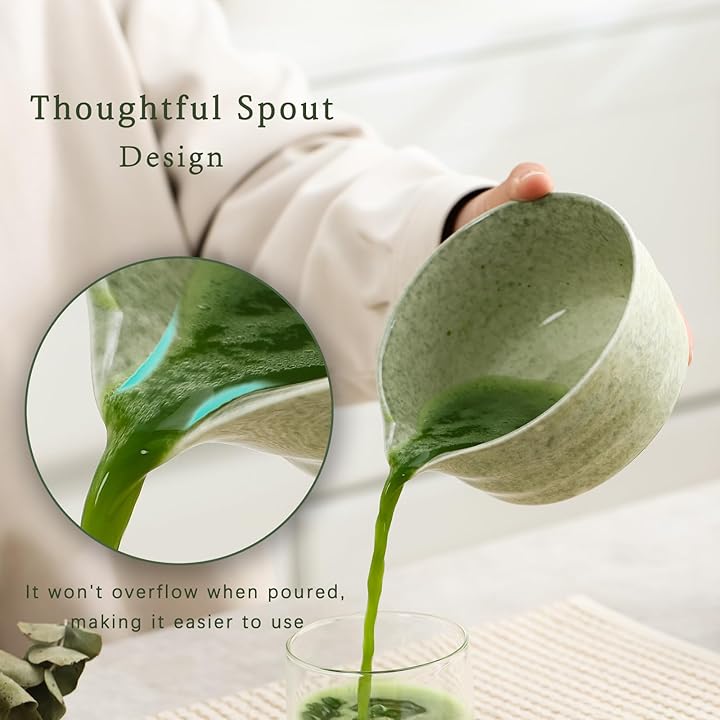 MOMI 4-Piece Matcha Set – Bowl, Whisk, Holder & Scoop + FREE Sieve