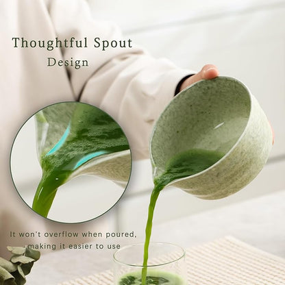 MOMI 4-Piece Matcha Set – Bowl, Whisk, Holder & Scoop + FREE Sieve