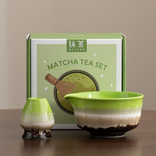 MOMI Matcha Bowl & Whisk Holder Set (2 Pieces)