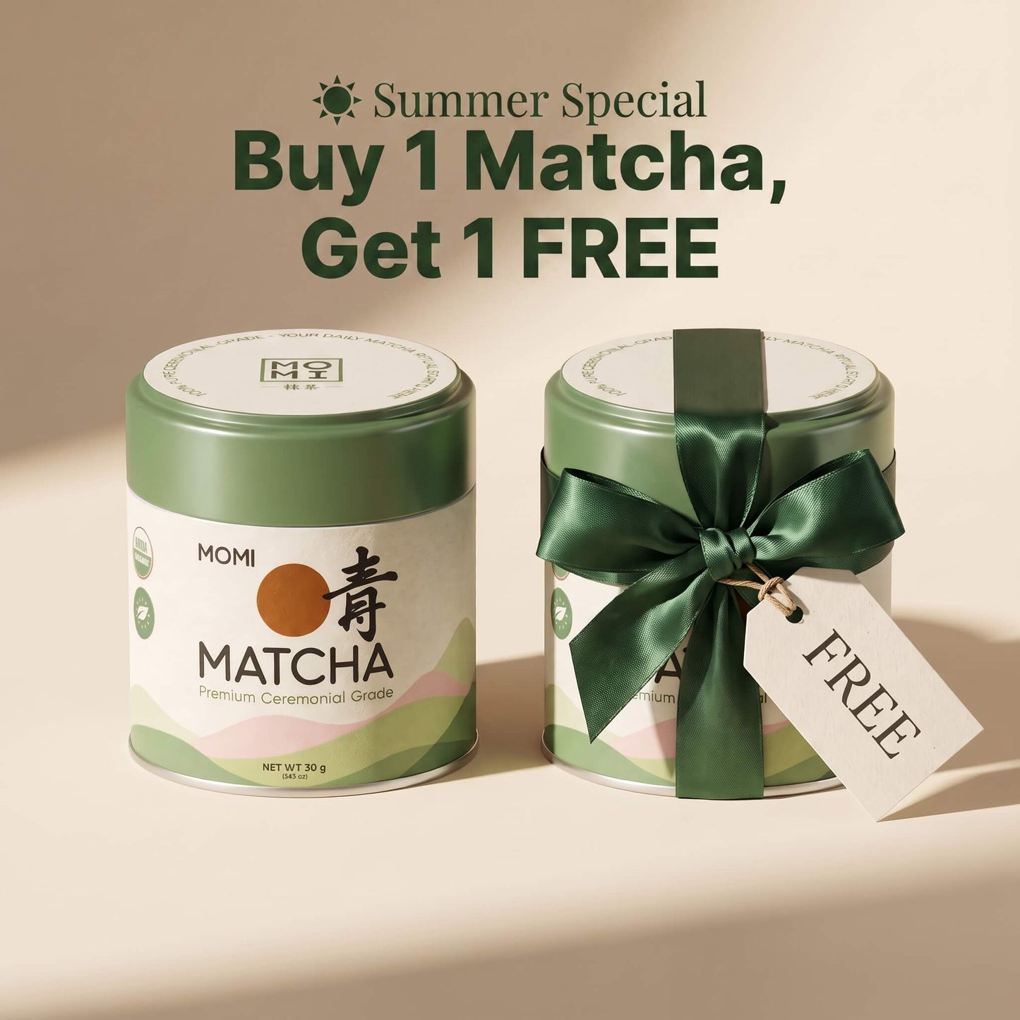 MOMI Ceremonial Matcha — Calm Energy. Sharp Focus. No Crash.