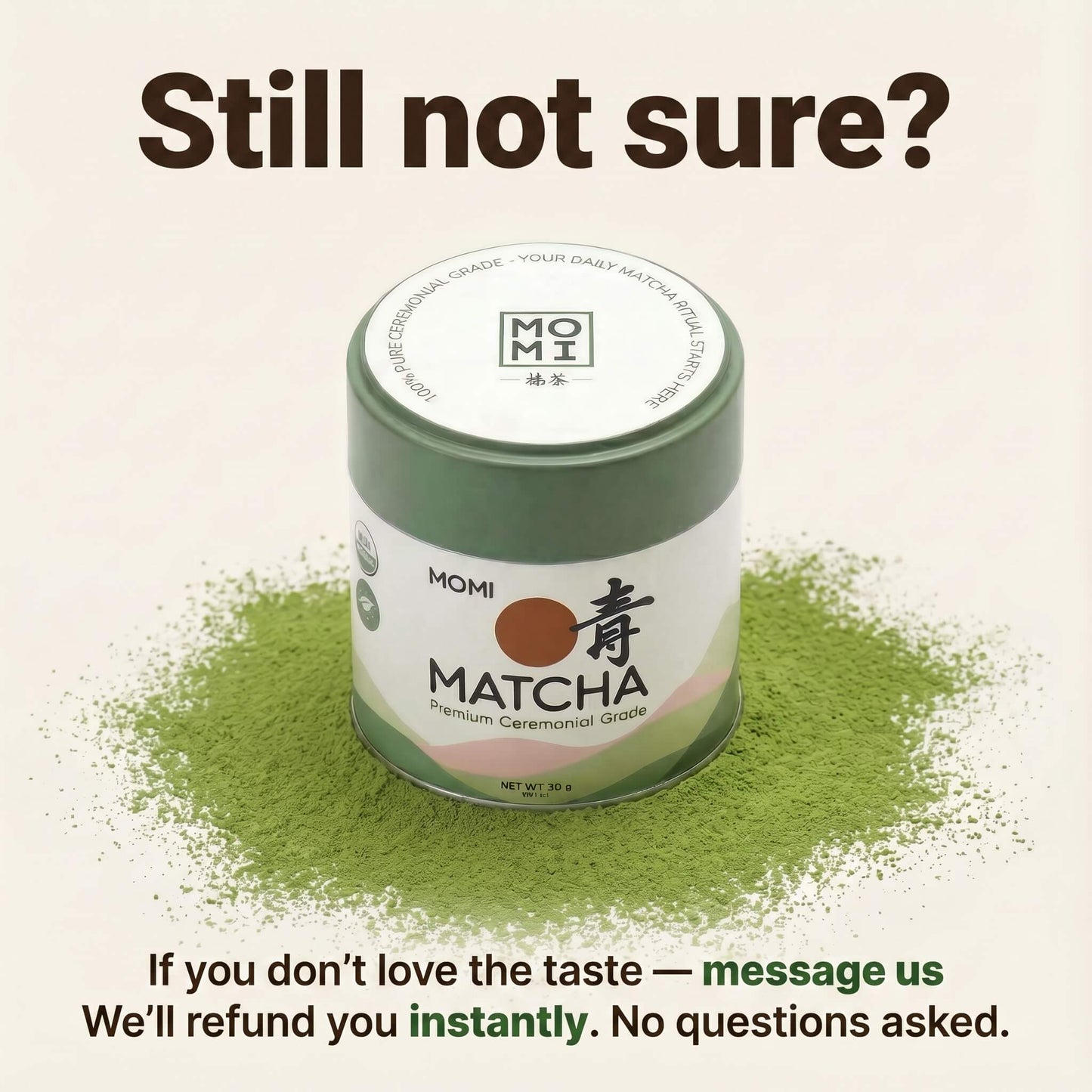 MOMI Ceremonial Matcha – Calm Energy. Sharp Focus. No Crash.