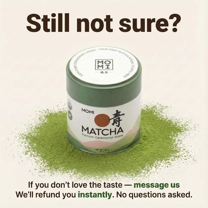 MOMI Ceremonial Matcha – Calm Energy. Sharp Focus. No Crash.