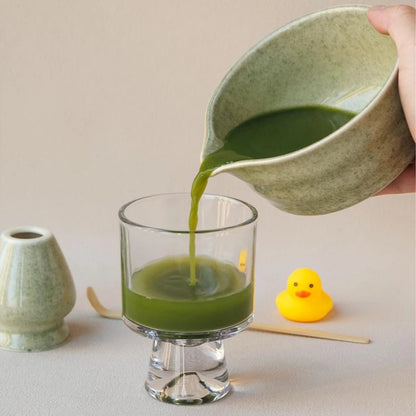 MOMI 4-Piece Matcha Set – Bowl, Whisk, Holder & Scoop + FREE Sieve
